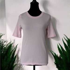 Athleta Renew Ribbed Tee Pink